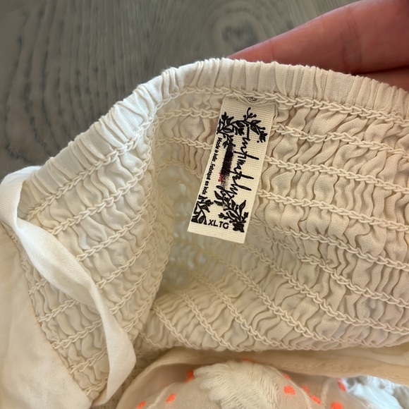 Free People Bed of Roses Babydoll Slip Dress Size XL NWOT - Picture 7 of 10